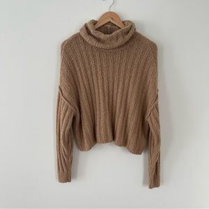 American Eagle Cowl Neck Drop Shoulder Sweater